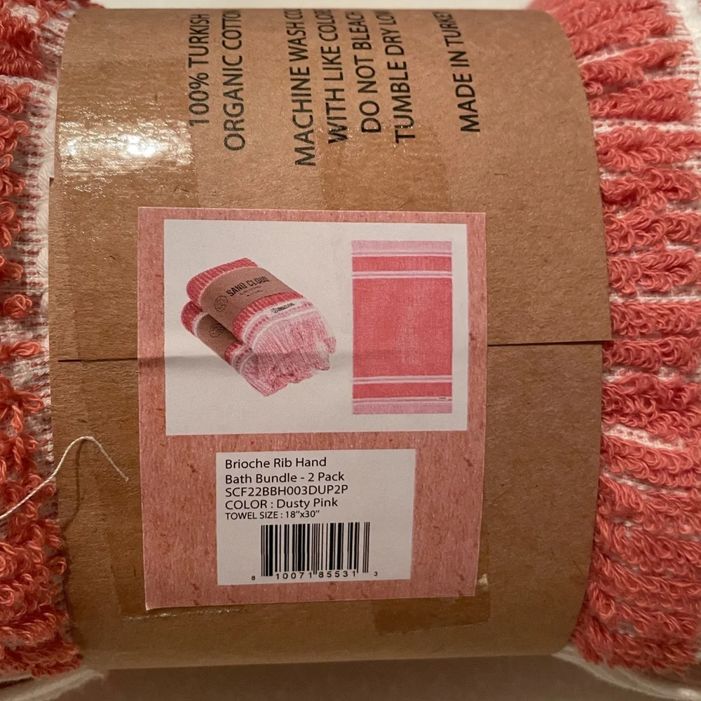 NWT Sand Cloud Brioche Rib Hand Towel x1